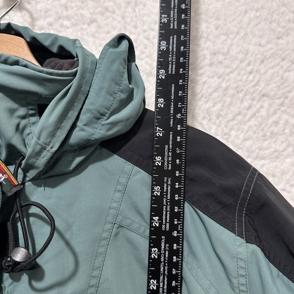 Vintage L.L. Bean Women's Rain Jacket Thinsulate Lined Coat Green Size‎ Large - Picture 13 of 16